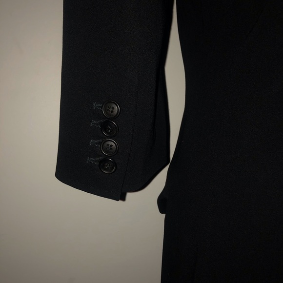 DOLCE & GABBANA] Set: Wool Black Blazer Suit Jacket & Pants - Picture 8 of 16